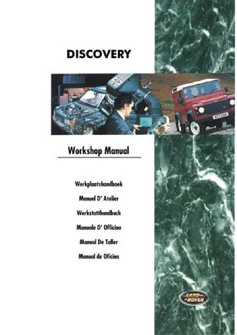 Range Rover Freelander Owner's Handbook LRL 18 02 50 501 - Rover PDF Download - Service manual