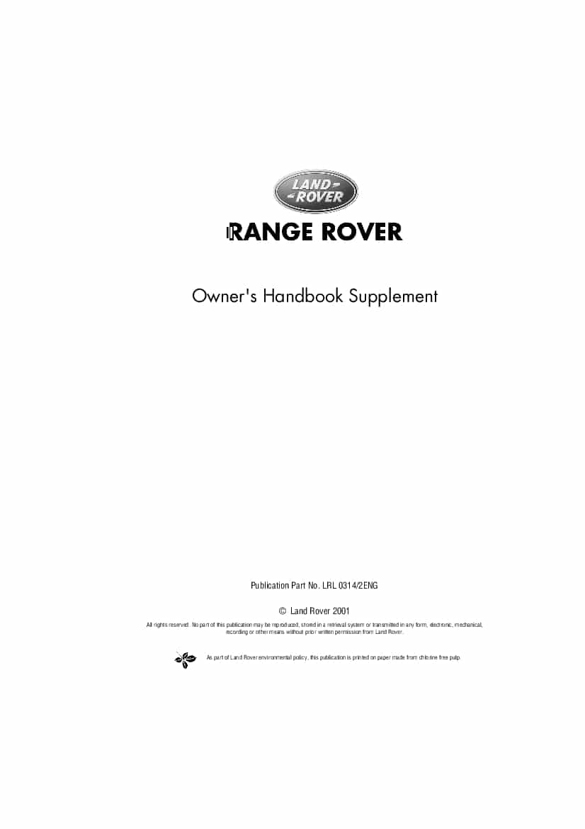 Range Rover Service Manual Common Rail System CRS - Denso PDF Download