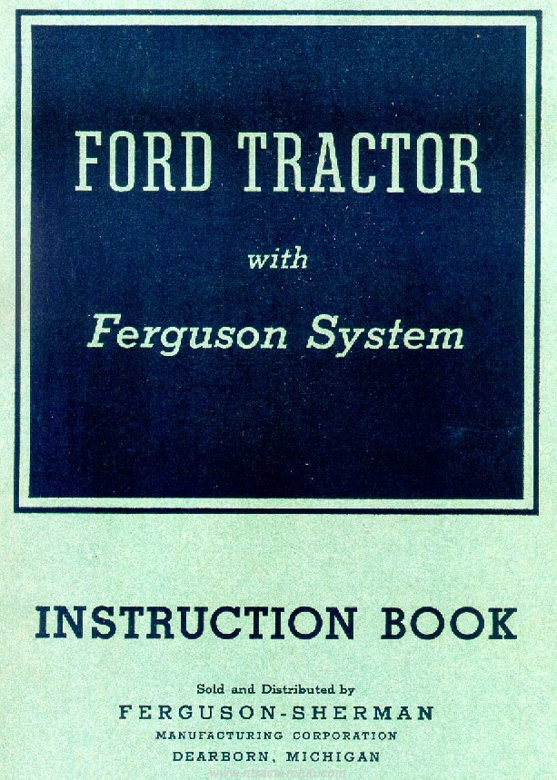 1940 Ford Tractor Workshop Repair Service Manual PDF Download