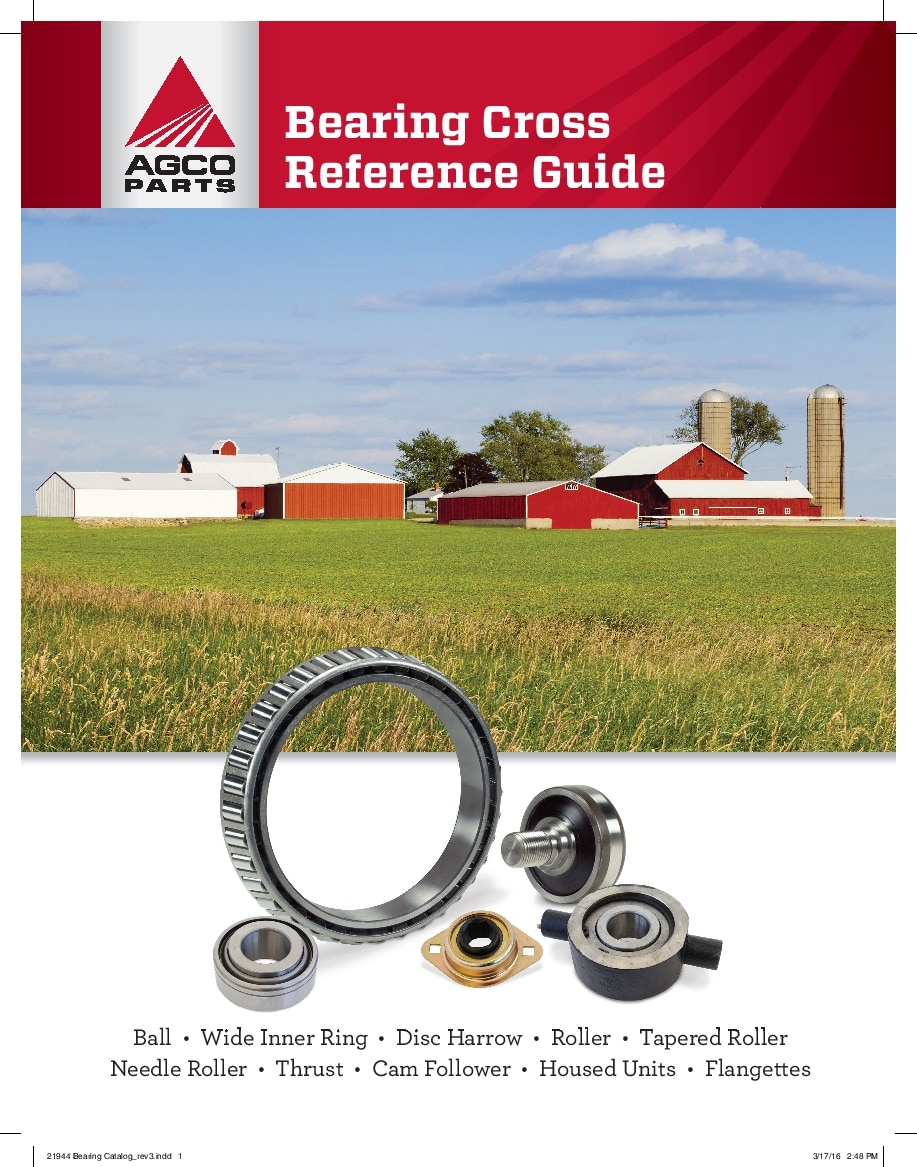 AGCO BEARING CROSS REFERENCE GUIDE PDF Download