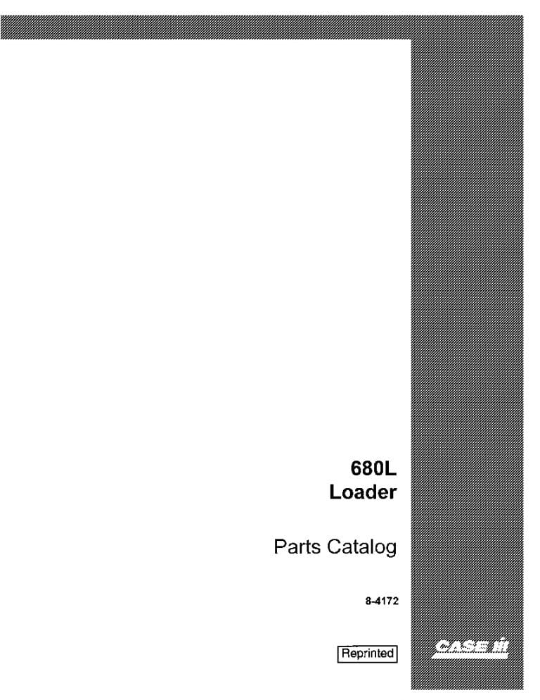 CASE 680L LOADER BACKHOE Part Manual PDF Download