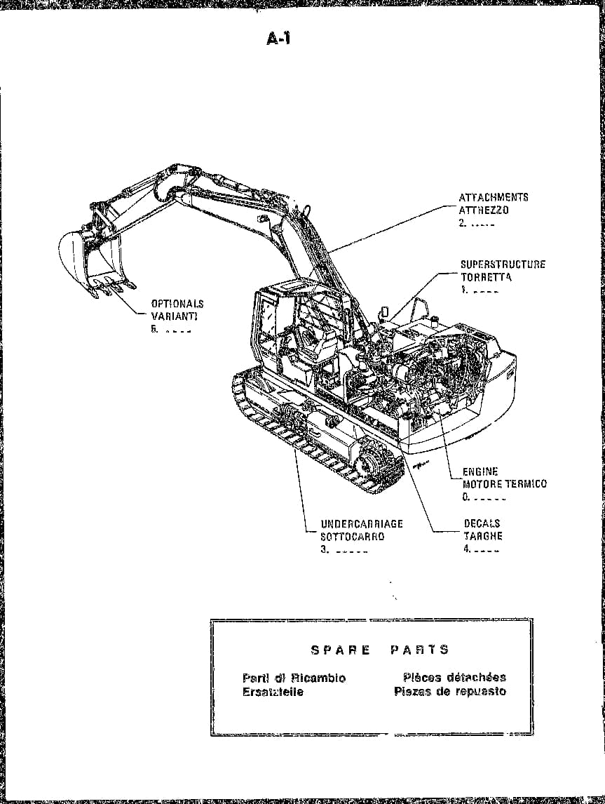 FIAT ALLIS FH120 73157995 PCA-6.100 EXCAVATOR Parts Manual PDF Download
