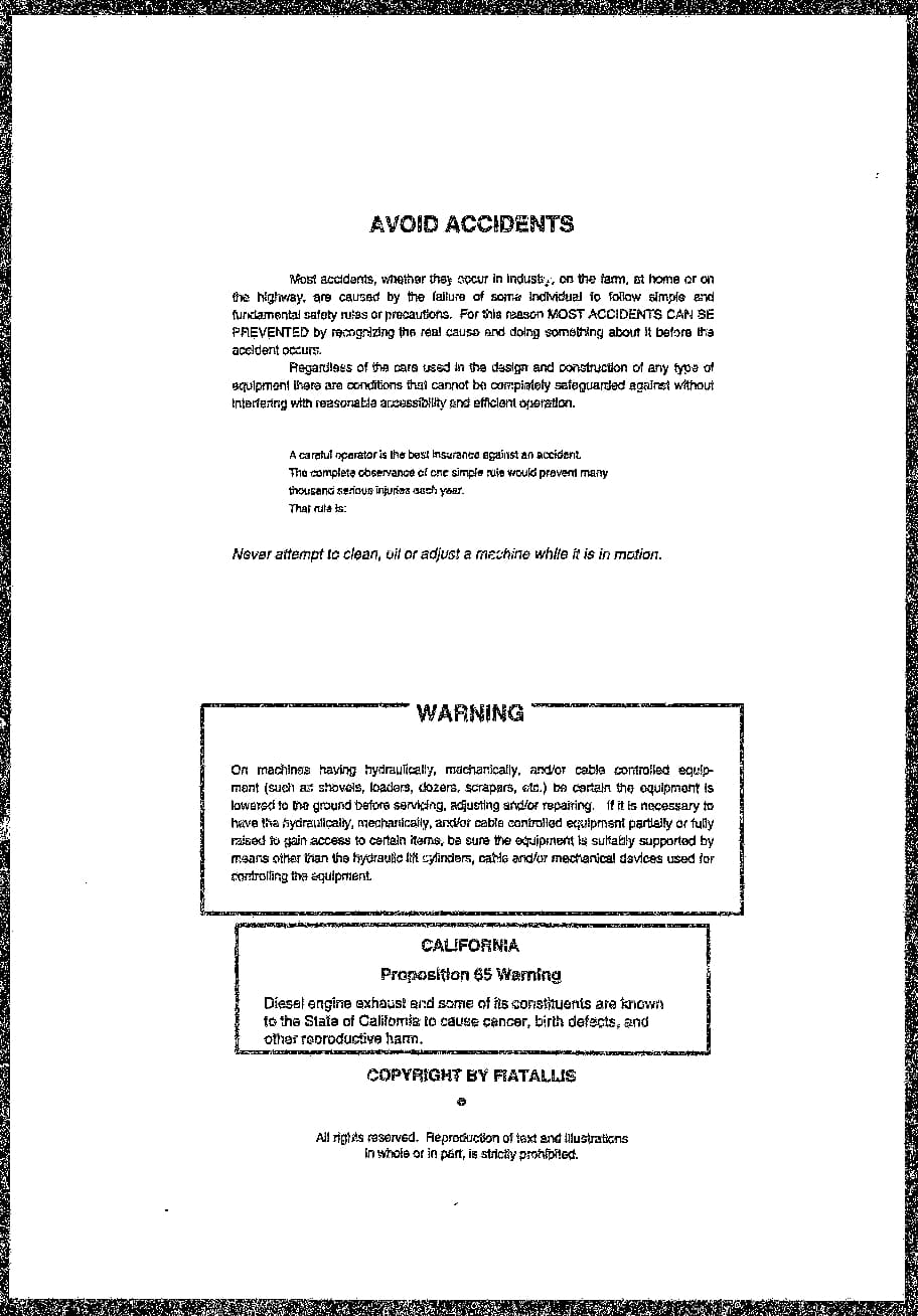 FIAT ALLIS FX200LC SN 018064 up EXCAVATOR Parts Manual PDF Download