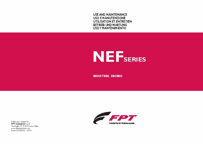 FPT IVECO N45ENTHW20.50 F4HFE413K.B010 N45ENTHW21.50 F4HFE413T.B005 NEF SERIES Operation and Maintenance Manual PDF Download