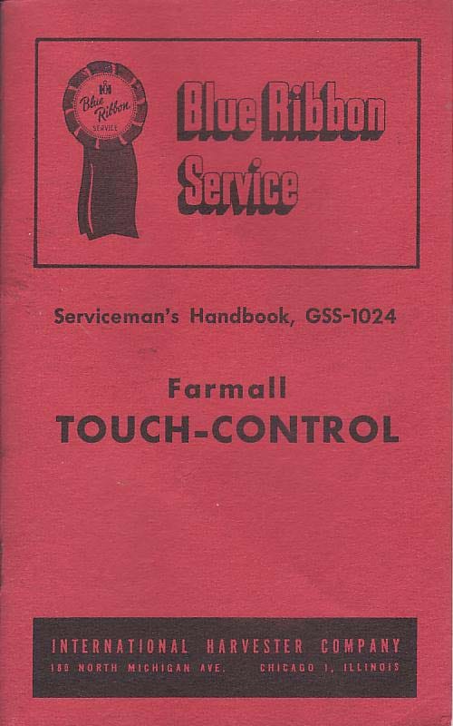 Farmall GSS-1024 Touch Control Manual PDF Download