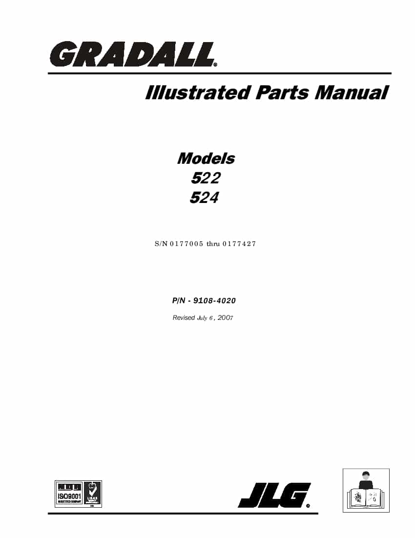 GRADALL (JLG) 534C-9 and 534C-10 Telehandler Parts Manual pn 2460-4100 PDF Download