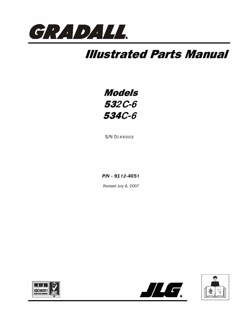 GRADALL (JLG) 522D AND 524D Telehandler Parts Manual PN 9138-4001 PDF Download