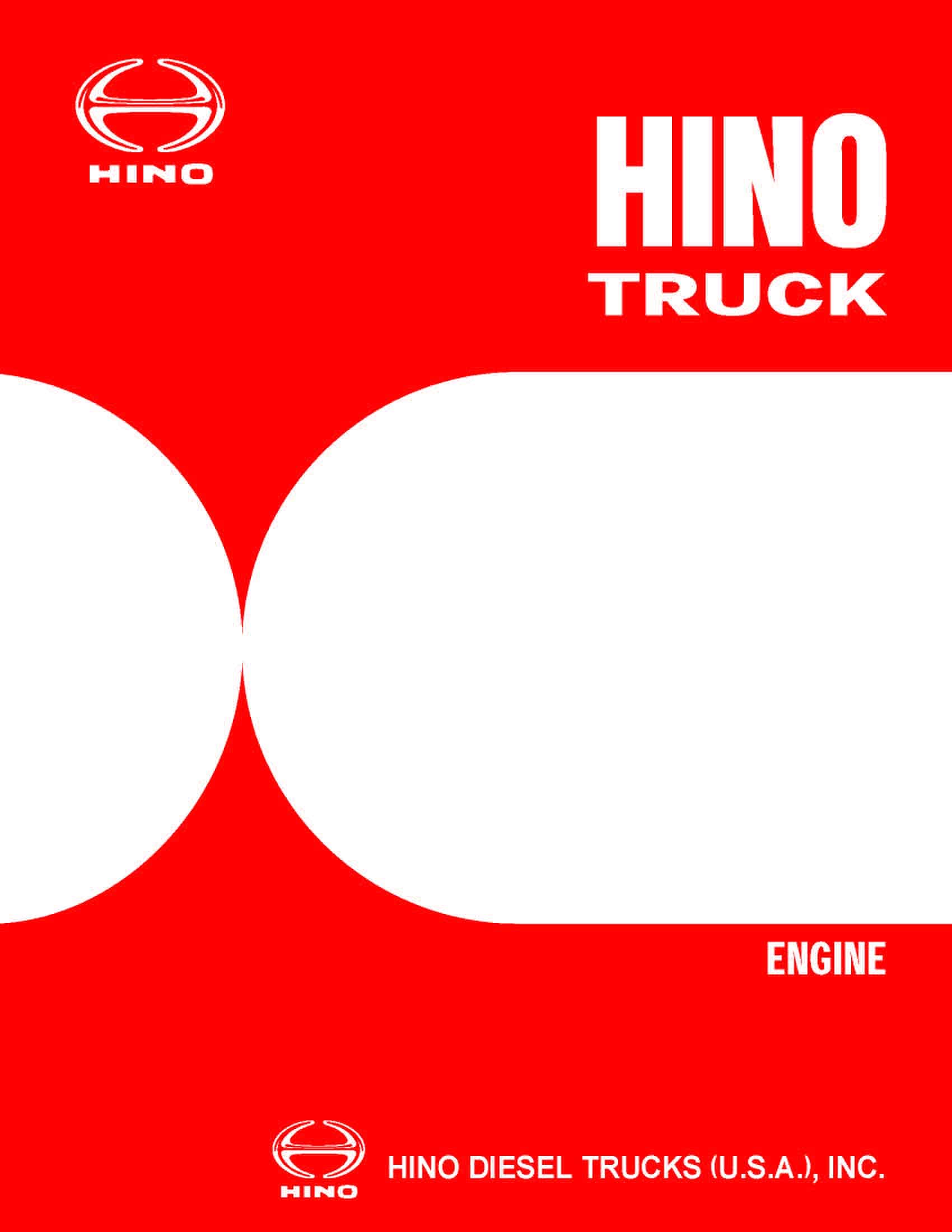 Hino Trucks 2004 Workshop Repair Service Manual and Owners Manual PDF Download