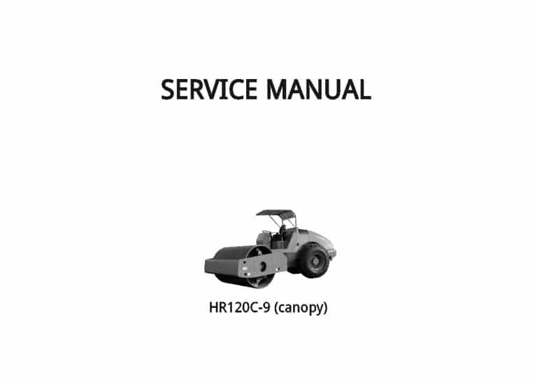 Hyundai HR120C-9 Road Roller Workshop Repair Service Manual PDF download