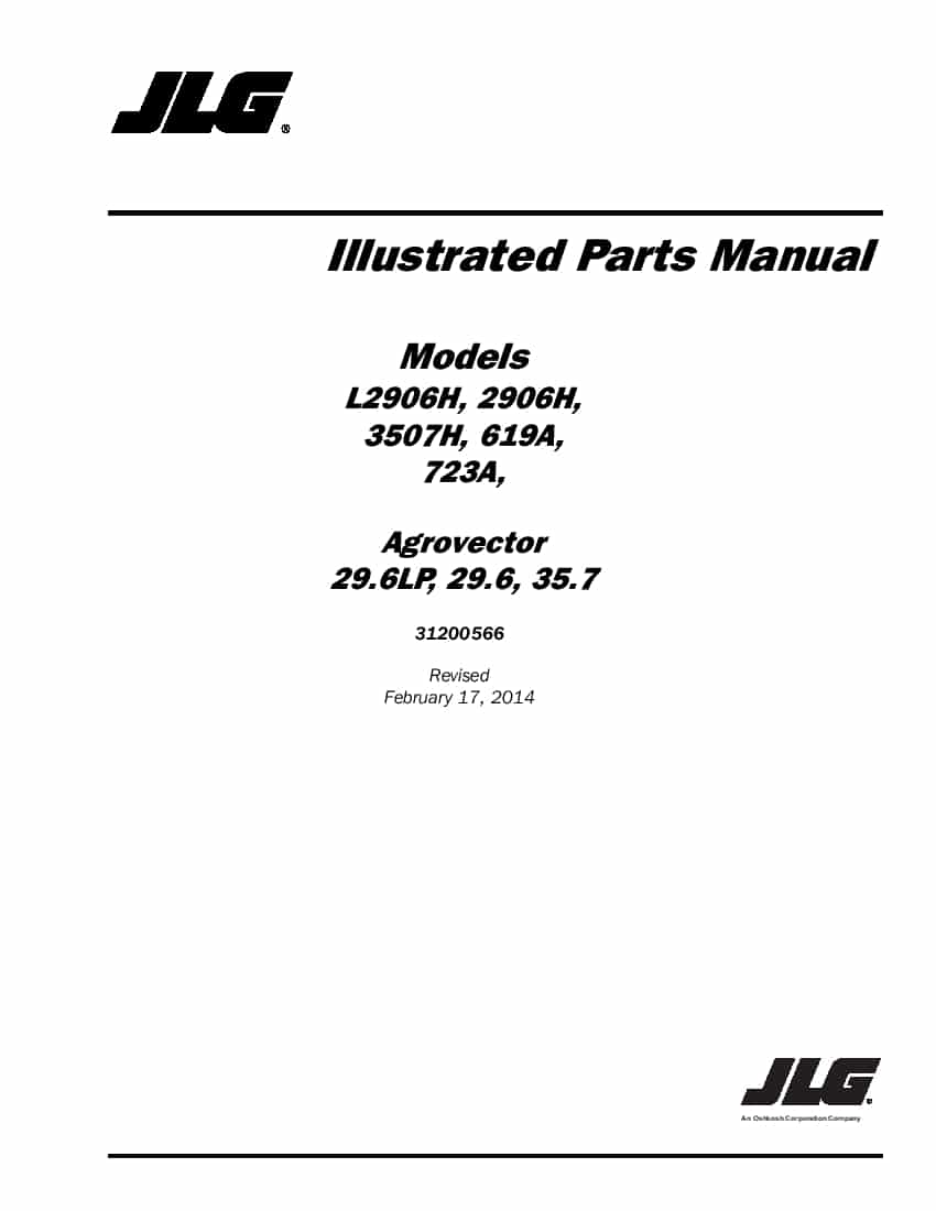 JLG 619A Telehandler Parts Manual PDF Download