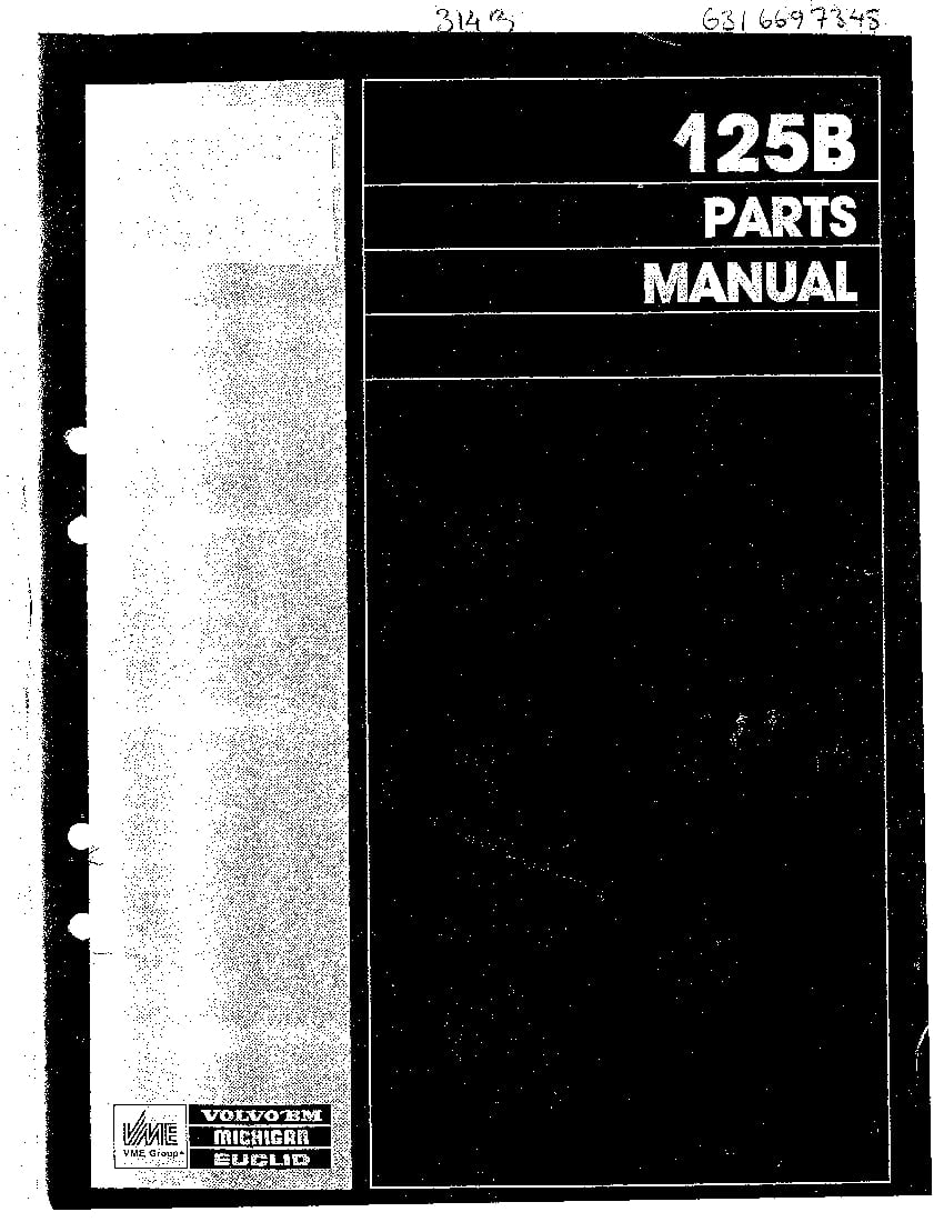 MICHIGAN 125B 3143 WHEEL LOADER Parts Manual PDF Download