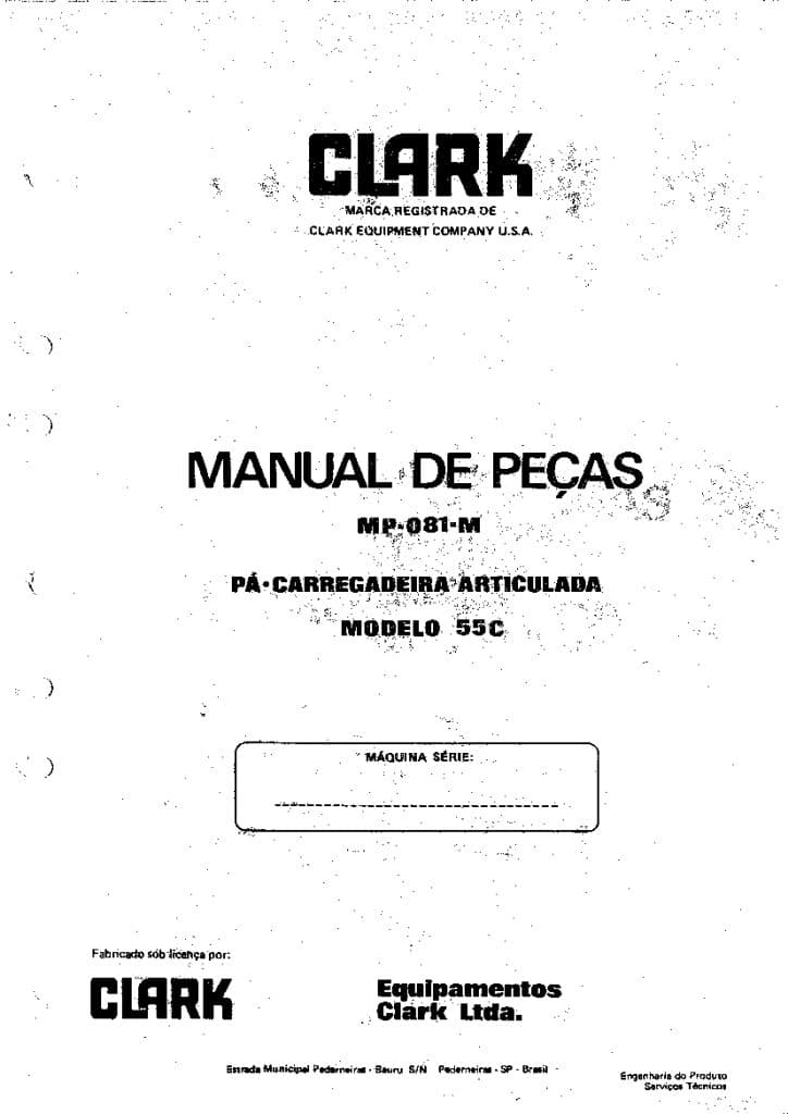 MICHIGAN 55C MP-081 M BRAZILIAN WHEEL LOADER Parts Manual PDF Download