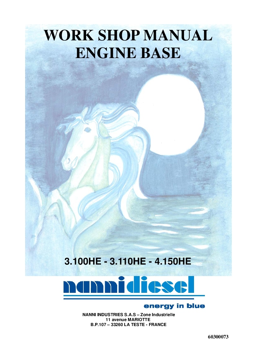 NANI 3.100HE  3.110HE  4.150HE N3.30  N4.38 Workshop Repair Service Manual PDF Download