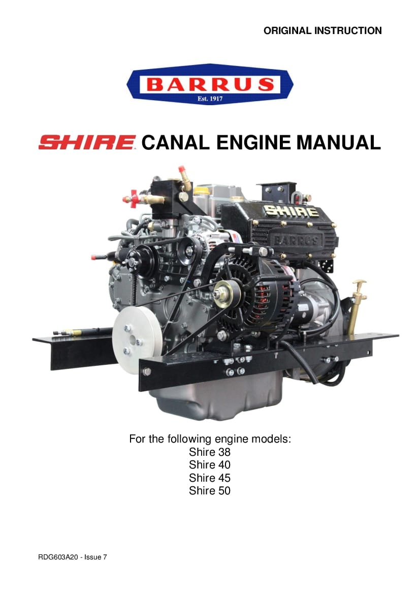Shire 38 40 45 50 work boat engine manual PDF Download