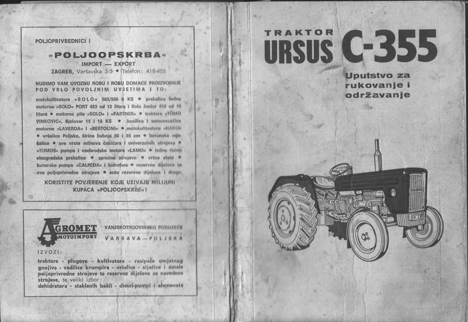Uputstvo Za Rukovanje I Odrzavanje C355 Manual PDF Download