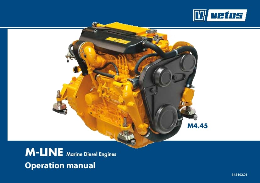 VETUS M-LINE Marine Diesel Engines Operation and Maintenance Manual PDF Download