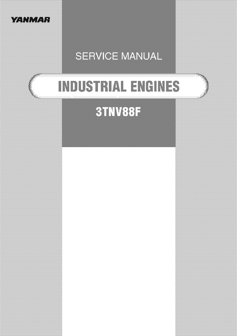 YANMAR 3TNV88F Workshop Repair Service Manual PDF Download