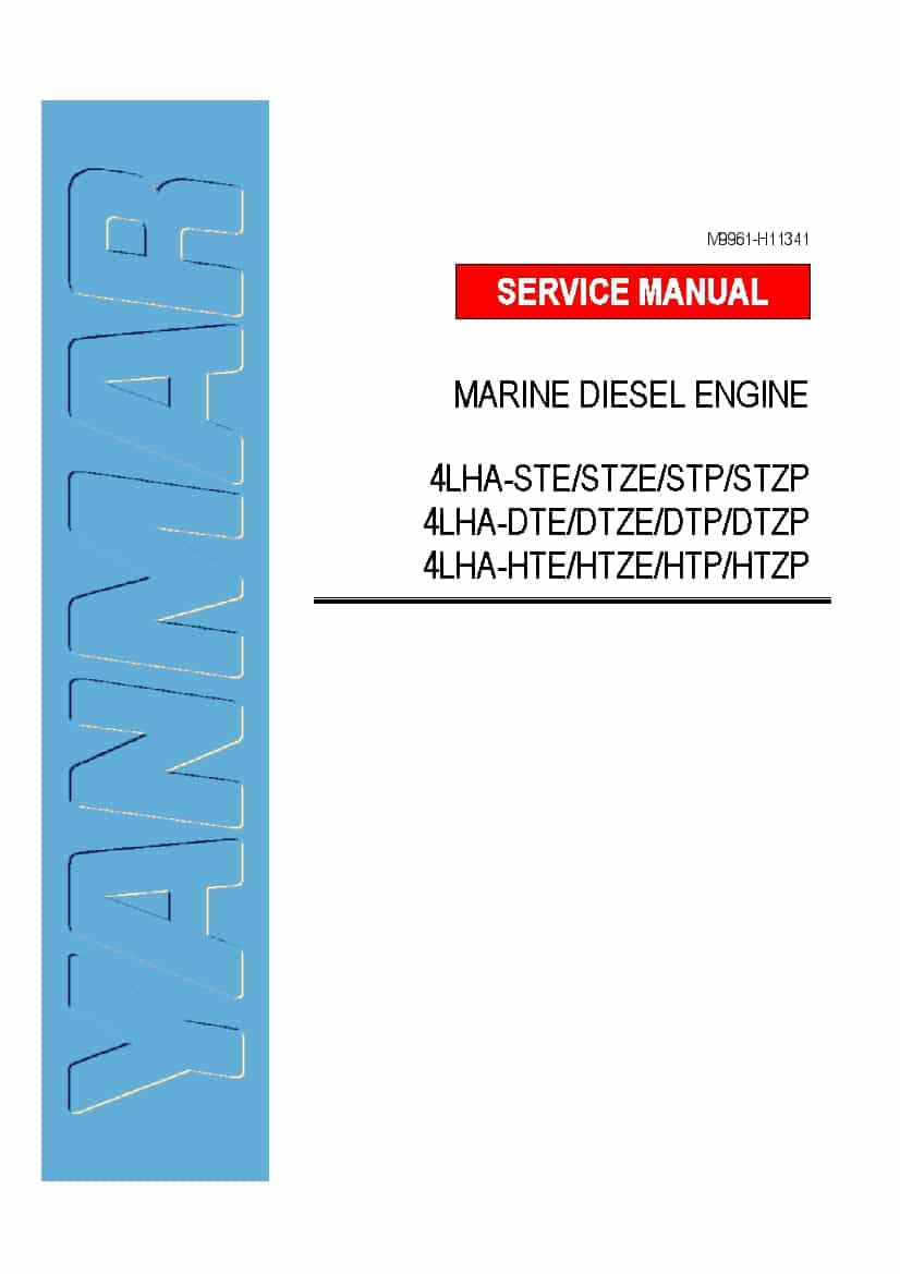 YANMAR 4LHA-STE.STZE.STP.STZP 4LHA-DTE.STZE.STP.STZP 4LHA-HTE.STZE.STP.STZP Workshop Repair Service Manual PDF Download