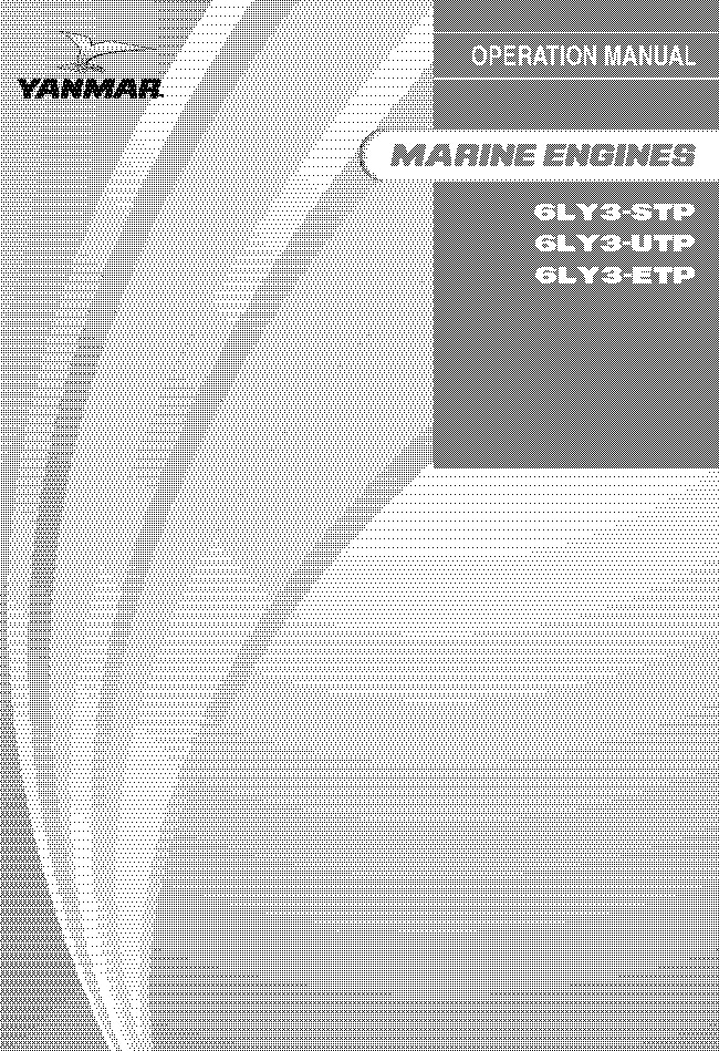 Yanmar 6LY3 STP UTP ETP Marine Diesel Engine Operation and Maintenance Manual PDF Download