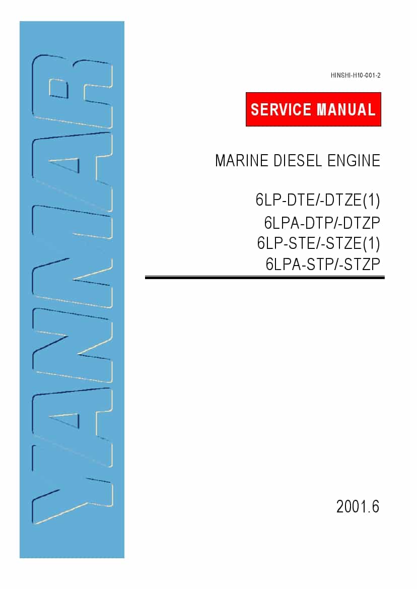 Yanmar 6Pl Engine Workshop Repair Service Manual PDF Download