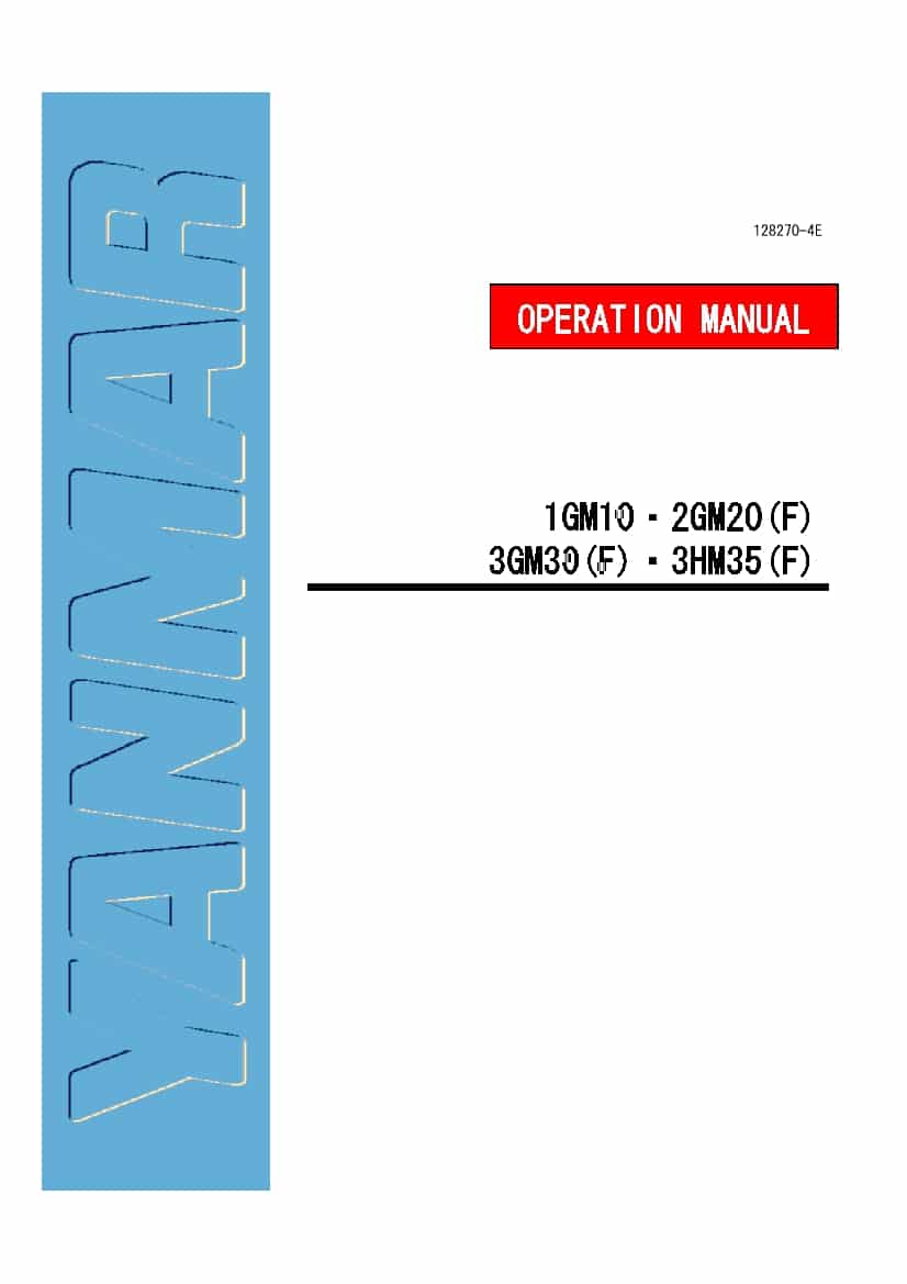 Yanmar Engine Series Gm-Hm Workshop Repair Service Manual PDF Download