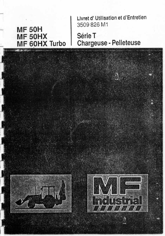 Kombinirku Massey Ferguson Mf50H-Mf50Hx-Mf60Hx Workshop Repair Service Manual PDF Download