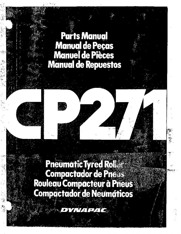 Dynapac CP 271 SB-1050-1 Parts Manual PDF Download