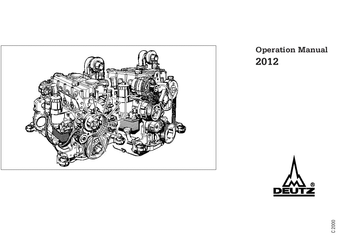 Deutz 2012 02979912 Diesel engine Operating manual PDF Download