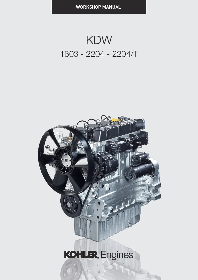 Kohler KDW 1603 2204 2204T Engines Workshop Repair Service Manual PDF Download