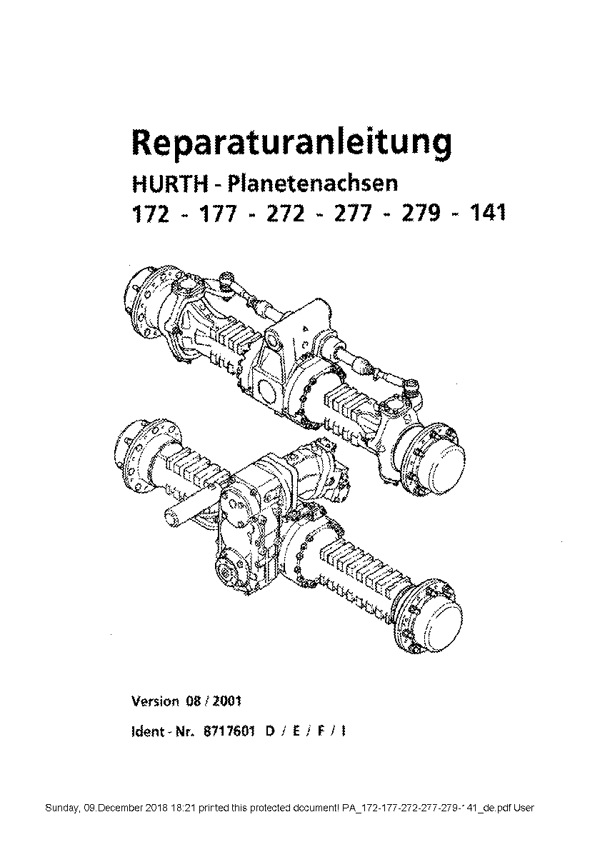 Dana Axle 172 177 272 277 279 141 Workshop Repair Service Manual PDF Download