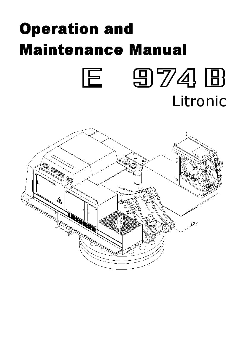 Liebherr EP974B 622 1034 26964 04 2009 en Operation and Maintenance Manual PDF download