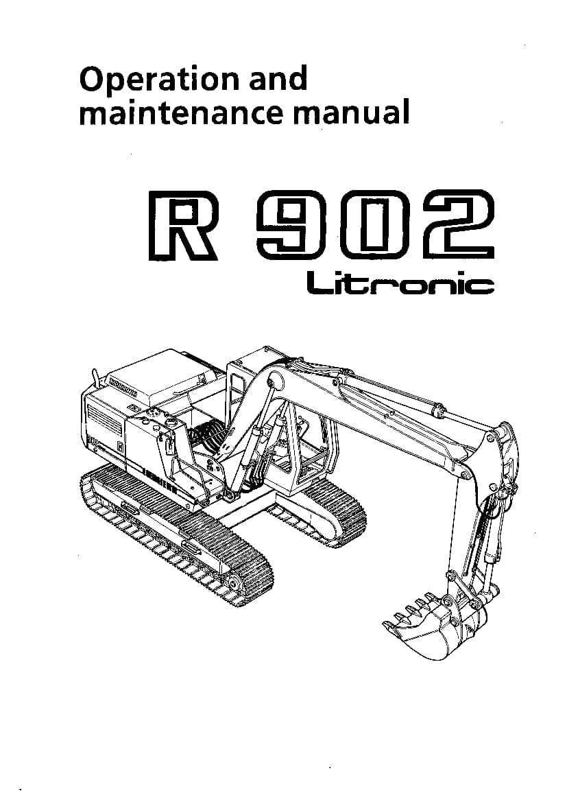 Liebherr R902LI 363 364 0100 08 1991 en Operation and Maintenance Manual PDF download