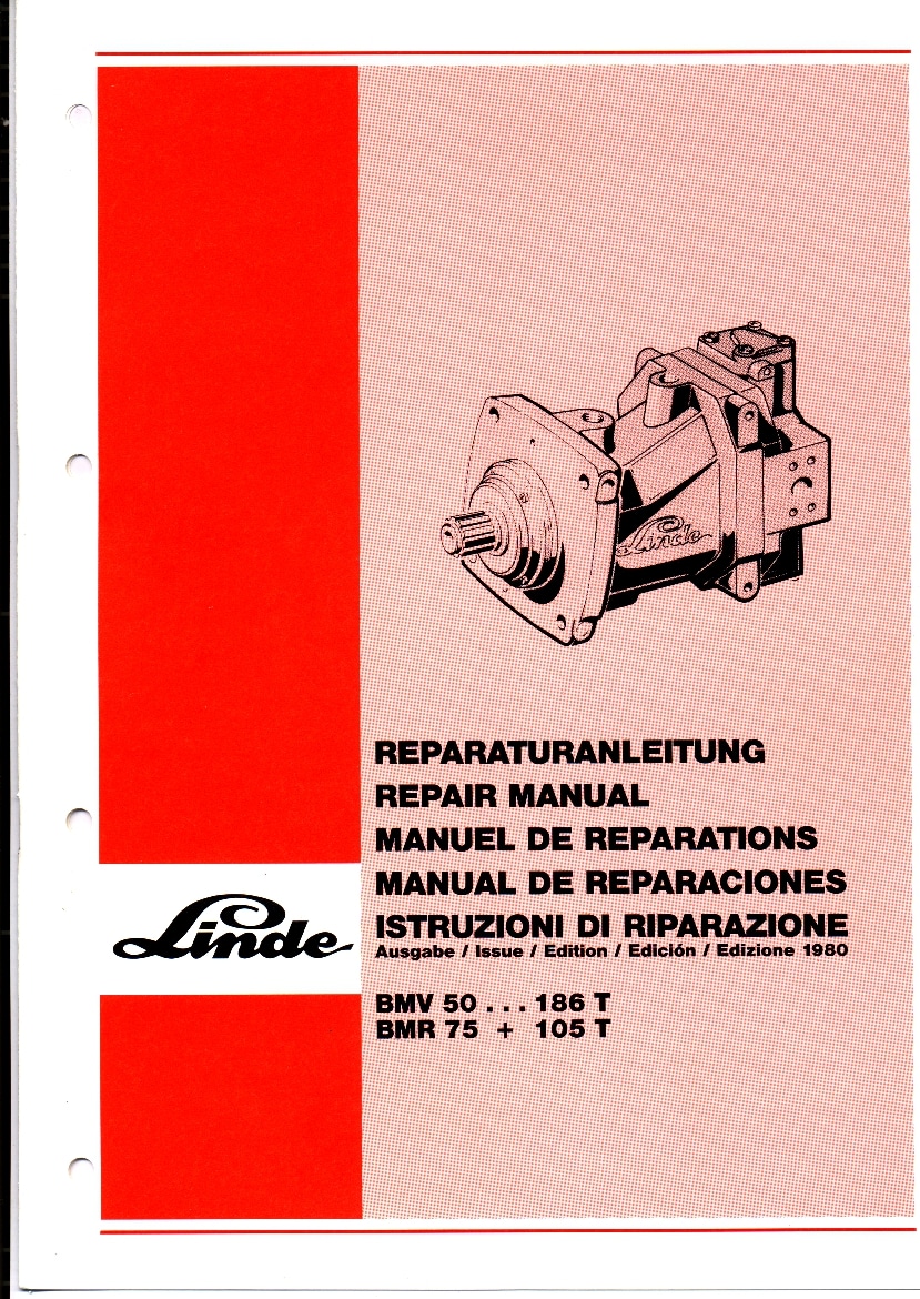 Liebherr BMV 50 186 BMR 75 105 Hydraulic motor Workshop Repair Service Manual PDF Download