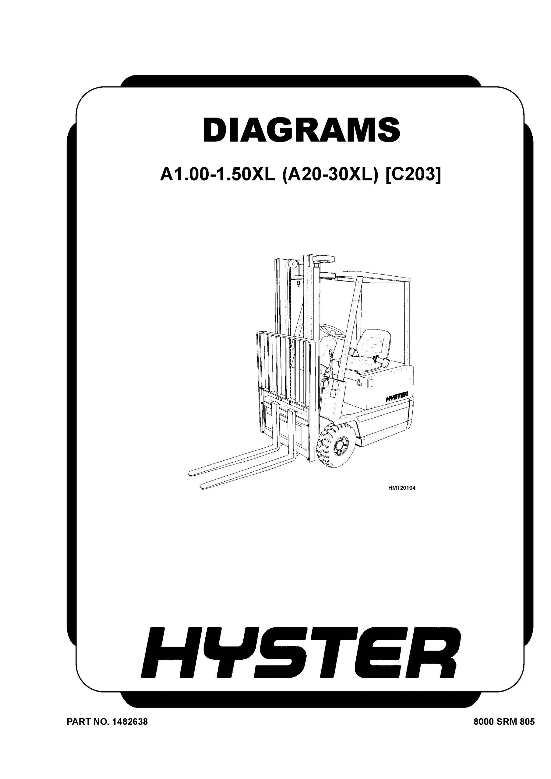 Hyster A1.00-1.50XL C203 Forklift Workshop Repair Service Manual PDF Download