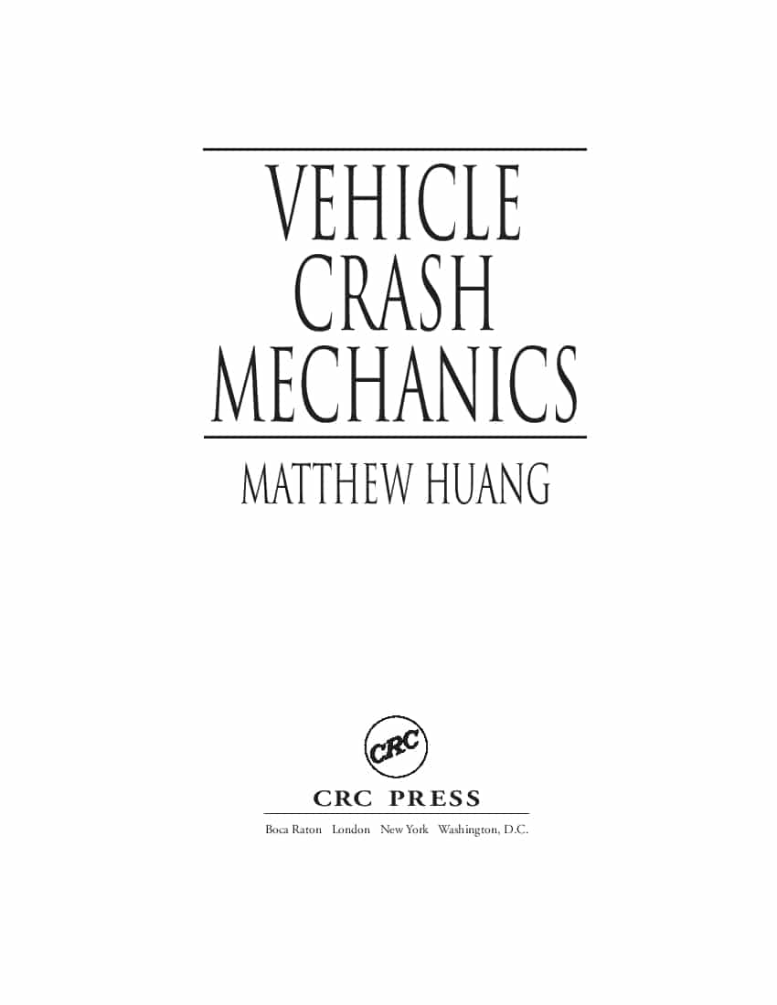 vehicle crash mechanics 26580 PDF Download