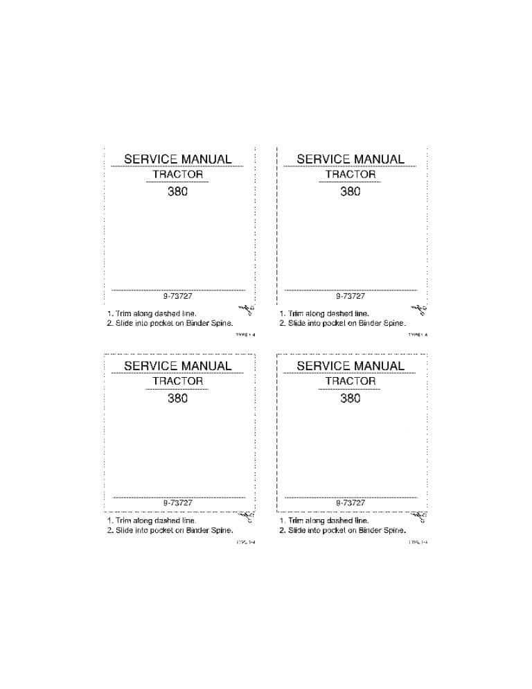 Case 380 General Purpose Loader Landscaper Workshop Repair Service Manual PDF Download