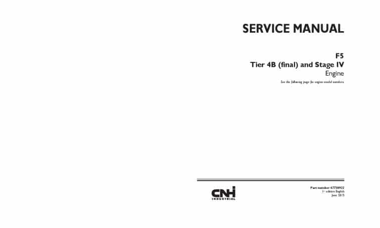 Case F5BFL413 F5DFL463 F5GFL413 F5HFL463 F5 Tier 4B final and Stage IV Engine Workshop Repair Service Manual PDF Download