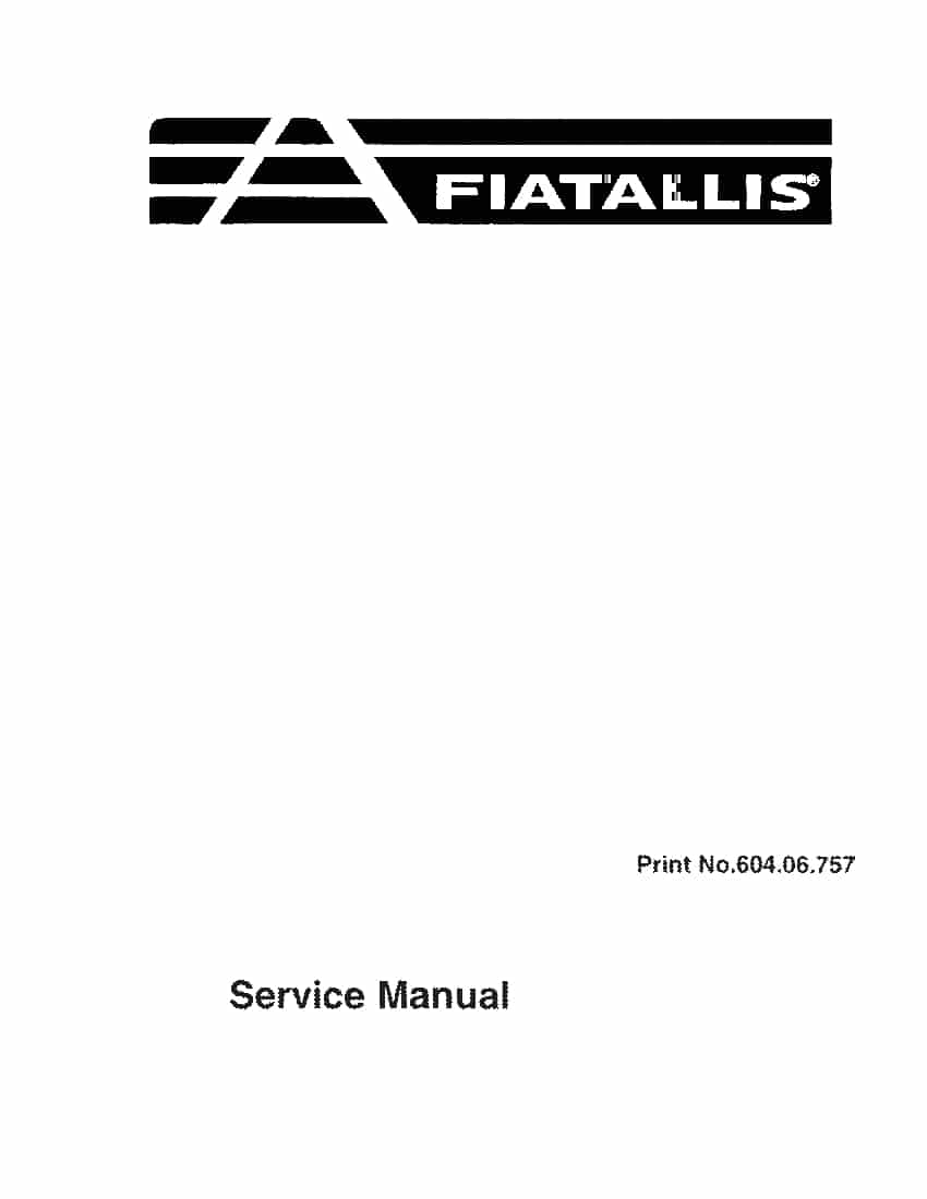 Fiat Allis FX250 Excavator Workshop Repair Service Manual PDF Download