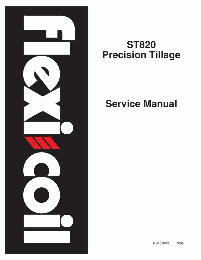 Flexicoil ST820 Precision Tillage Workshop Repair Service Manual PDF Download