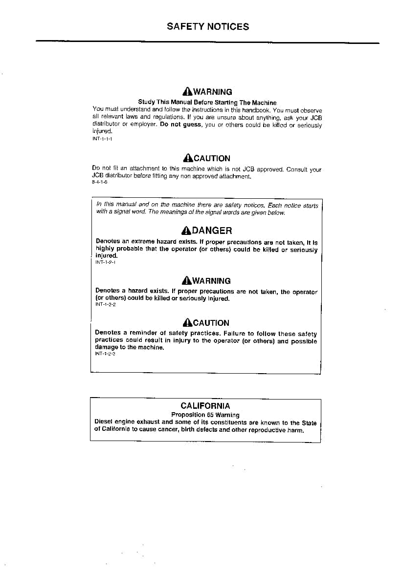 JCB 506-36, 506B, 508-40, 510-40 Telehandler Operation and Maintenance Manual PDF download