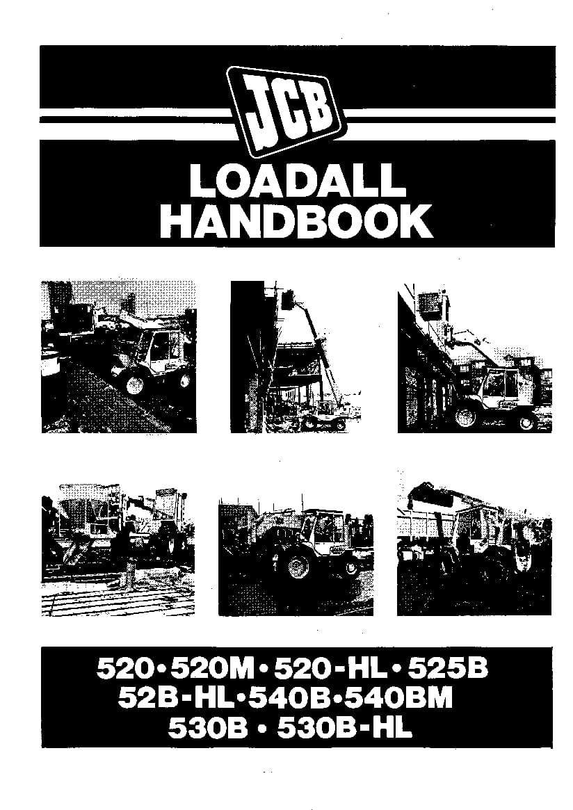 JCB 520, 520HL, 520M, 525B, 535BHL, 530B, 540B, 540BHL, 540BM Operation and Maintenance Manual PDF download