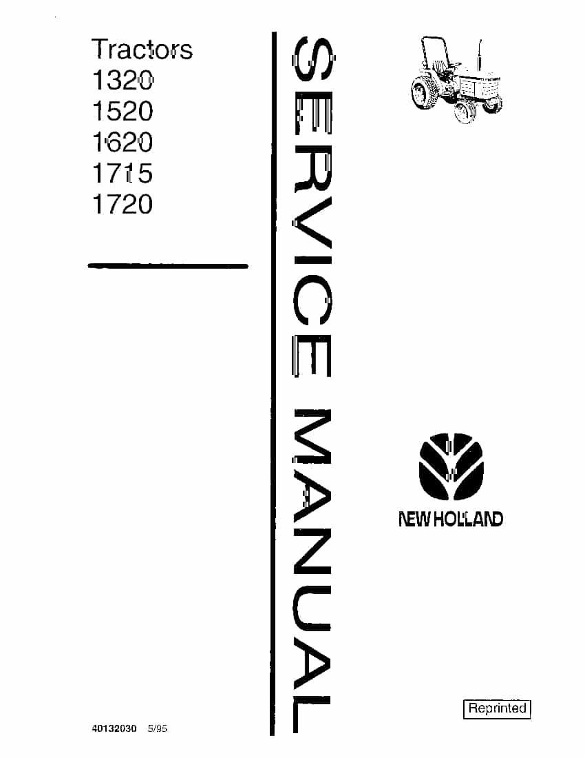 New Holland 1320 1520 1620 1715 1720 Tractors Workshop Repair Service Manual PDF Download