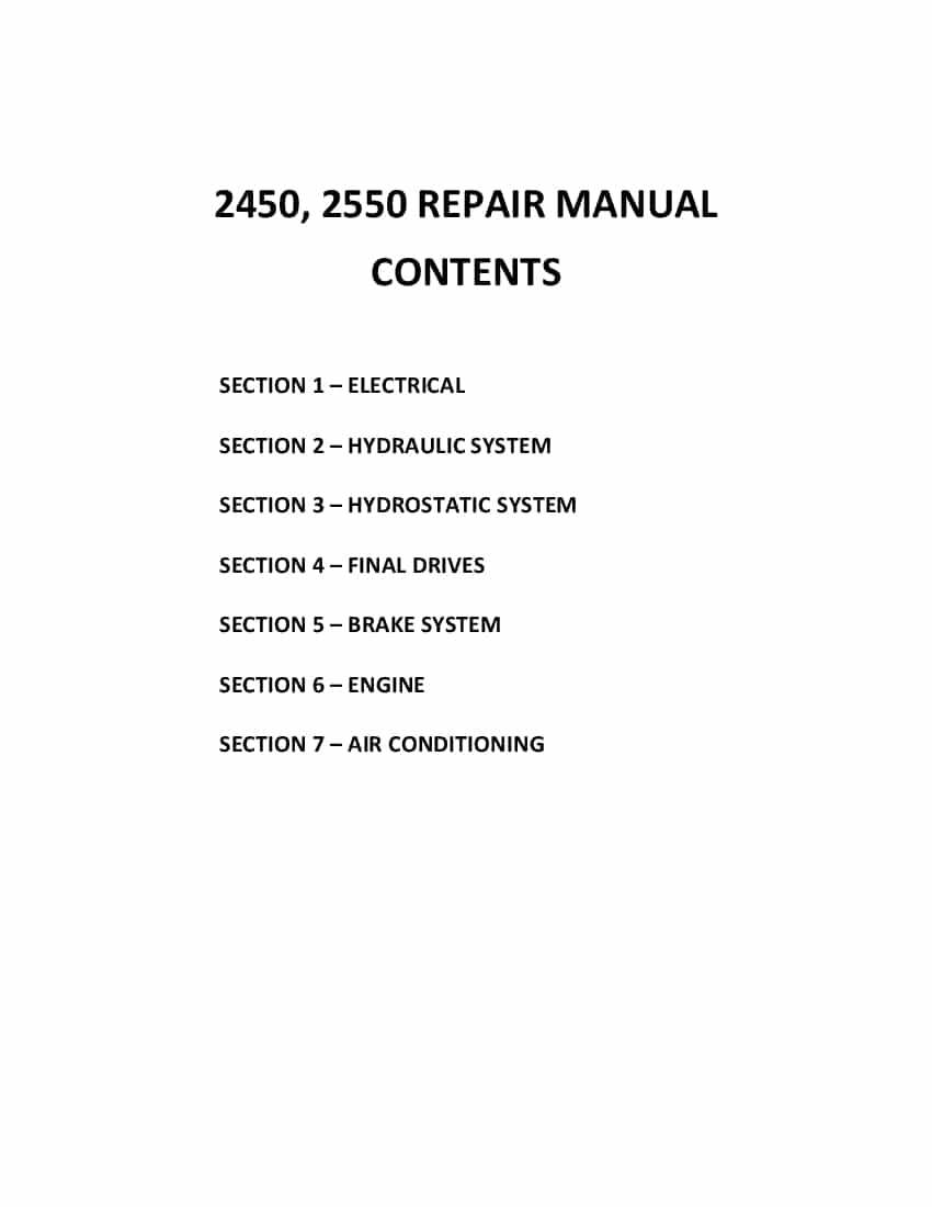 New Holland 2450, 2550 Self-Propelled Windrowers Workshop Repair Service Manual PDF Download