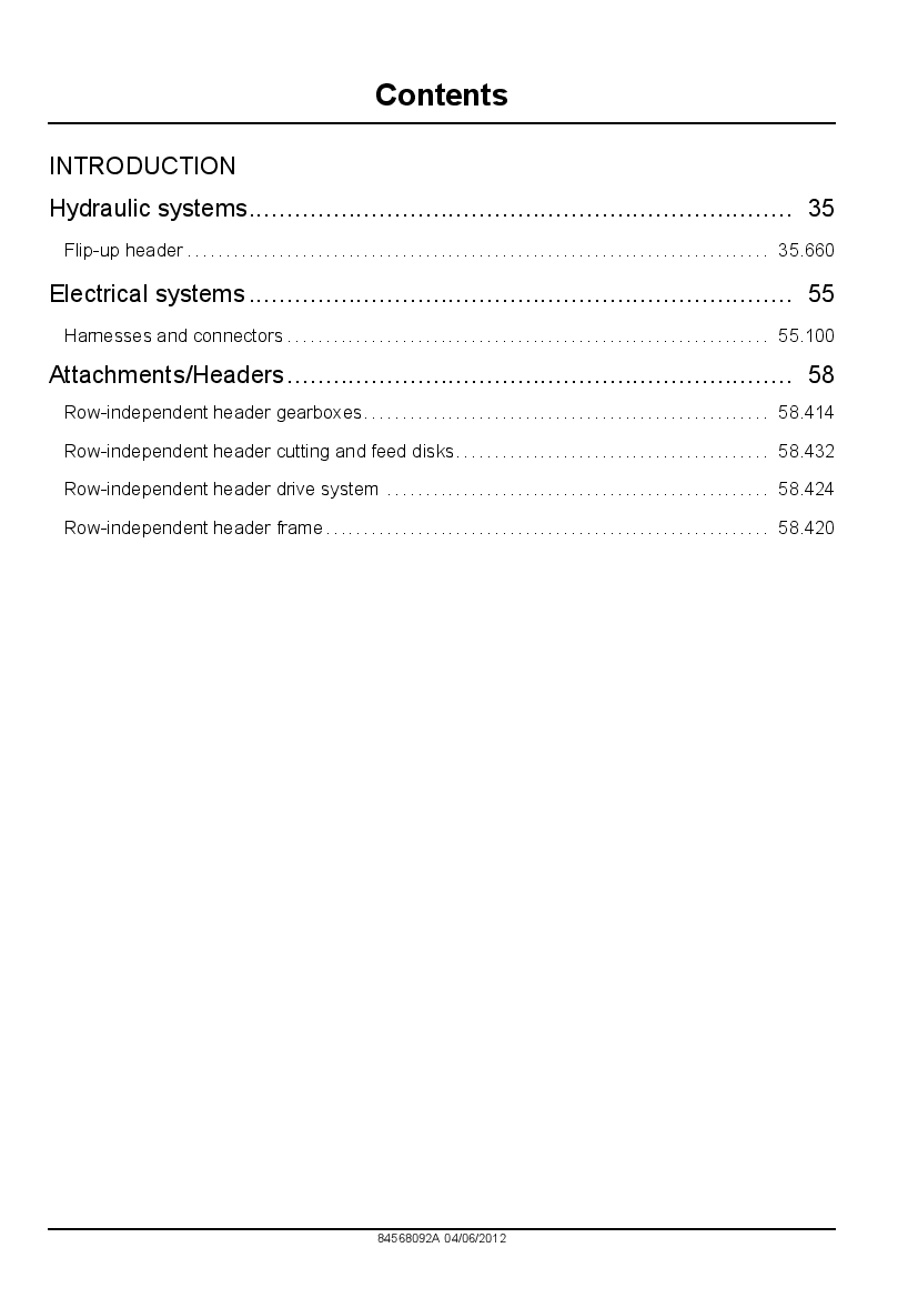 New Holland 440 470 490 FI Plus Header Workshop Repair Service Manual PDF Download