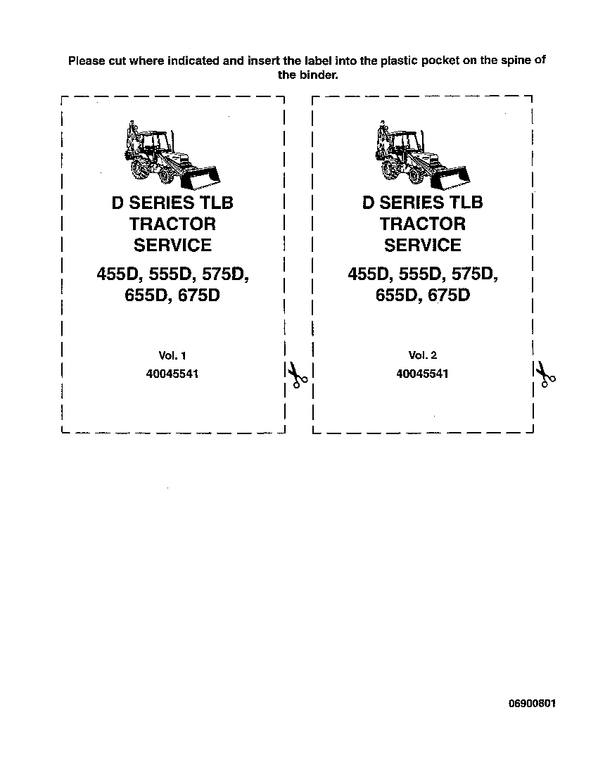 New Holland 455D 555D 575D 655D 675D Series TLB Tractor Workshop Repair Service Manual PDF Download
