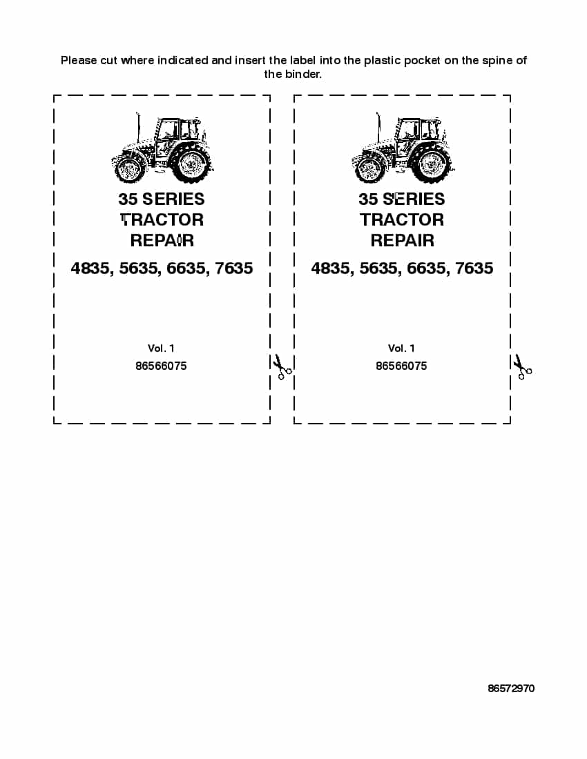 New Holland 4835 5635 6635 7635 Tractor Workshop Repair Service Manual PDF Download
