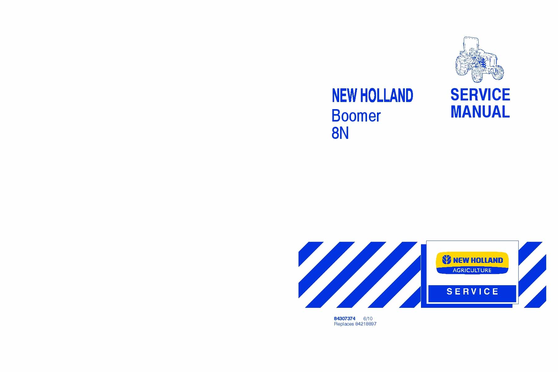 New Holland Boomer 8N CVT Workshop Repair Service Manual PDF Download