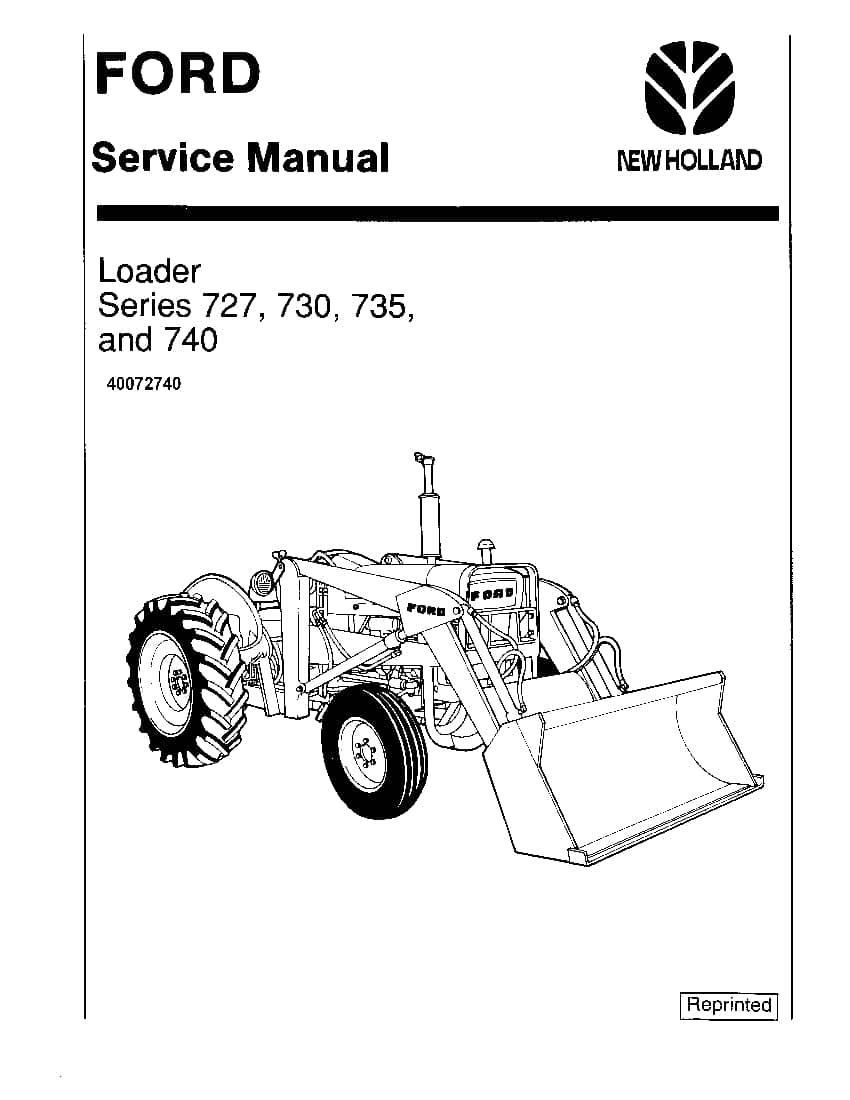 New Holland Ford Series 727 730 735 740 Tractors Workshop Repair Service Manual PDF Download