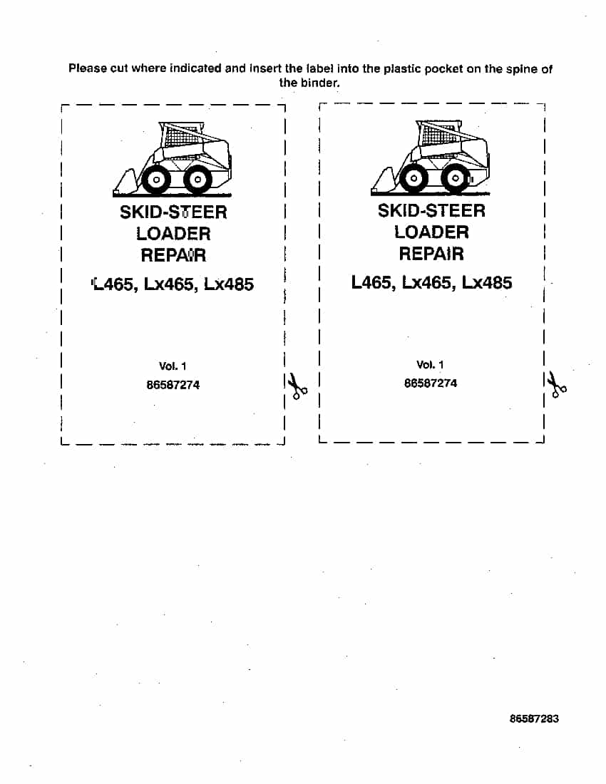 New Holland L465 LX465 LX485 Skid Steer Loader Workshop Repair Service Manual PDF Download