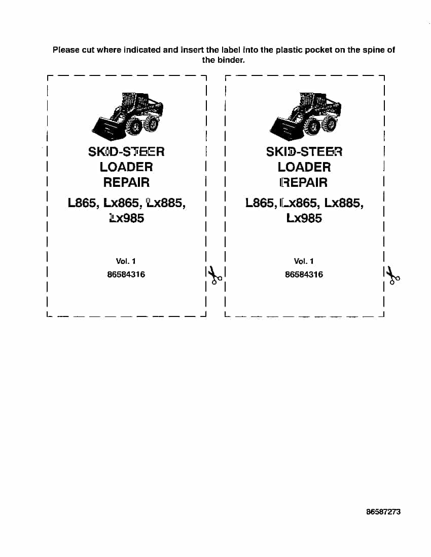 New Holland L865 LX865 LX885 LX985 Skid steer Loader Workshop Repair Service Manual PDF Download